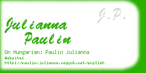 julianna paulin business card
